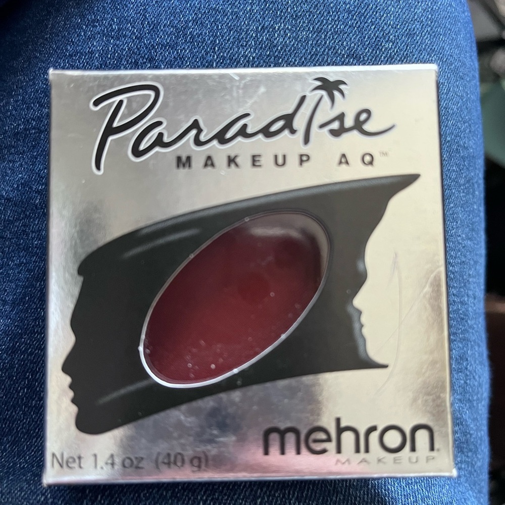 New- Mehron Makeup Paradise Makeup AQ RED 029C2 NET 1.4 oz (40g)
